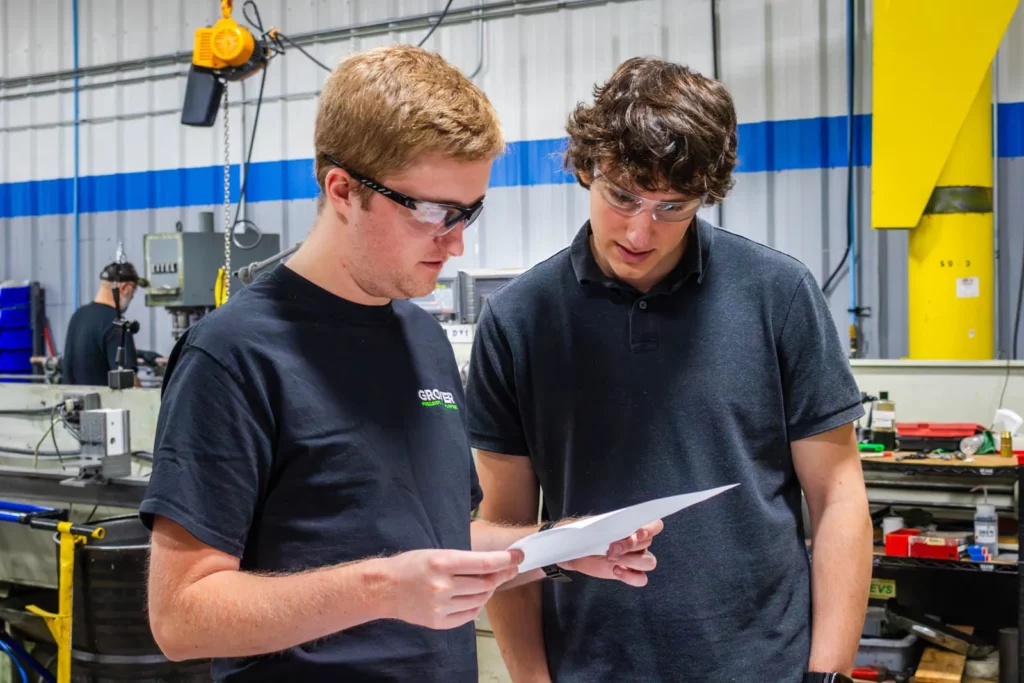 Overview of precision manufacturing equipment at Grover Precision